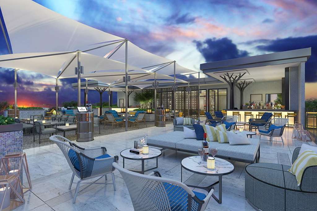 Отель Hilton Dili Palm Springs Ресторан фото
